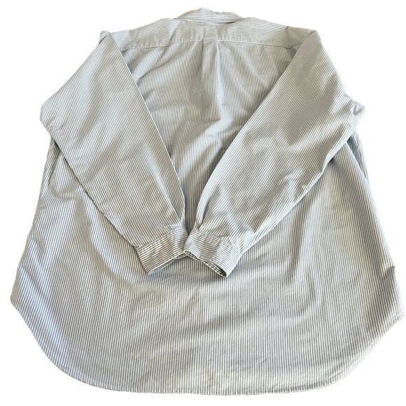 Ralph Lauren Men's 2XLT Long Sleeve Button Down Blue and White Striped Shirt - Picture 3 of 6